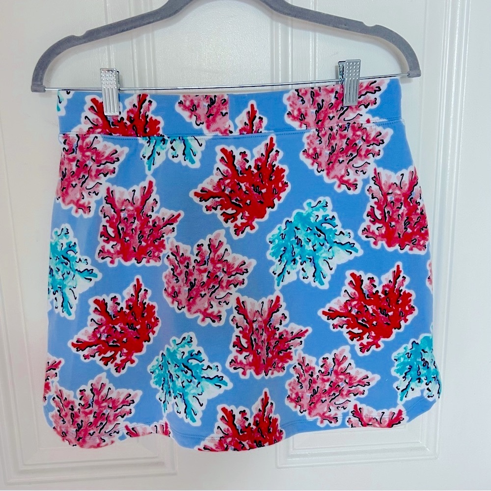 Crown & Ivy SKORT - Blue & Coral